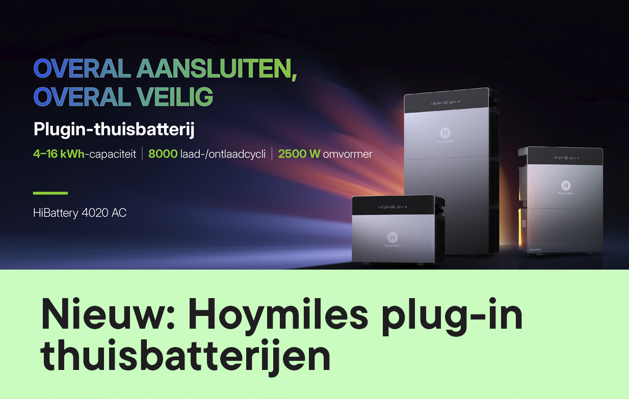 Nieuw: Hoymiles plug-in thuisbatterijen
